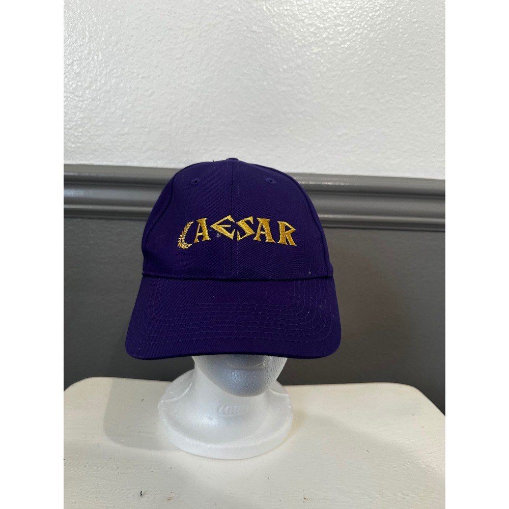 HeadToToe Caesar Hat Men OSFM Purple Embroidered Adjustable Baseball Cap